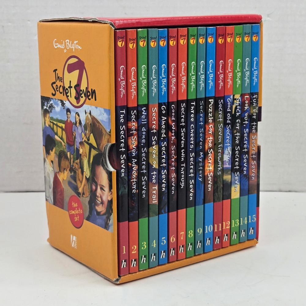 Enid Blyton The Secret Seven 15 Books Complete Collection Box Set NEAR MINT